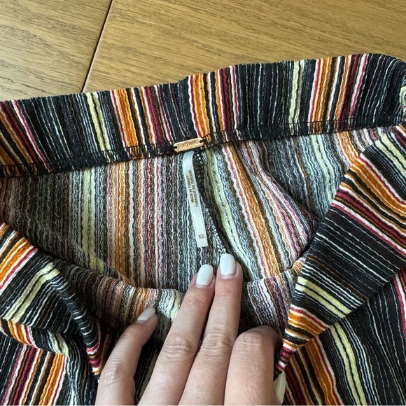 Free People Kitty Flare Striped Wide Leg Pants - Size XS - Like New - Picture 10 of 12